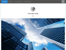 Tablet Screenshot of freshbeeronly.com